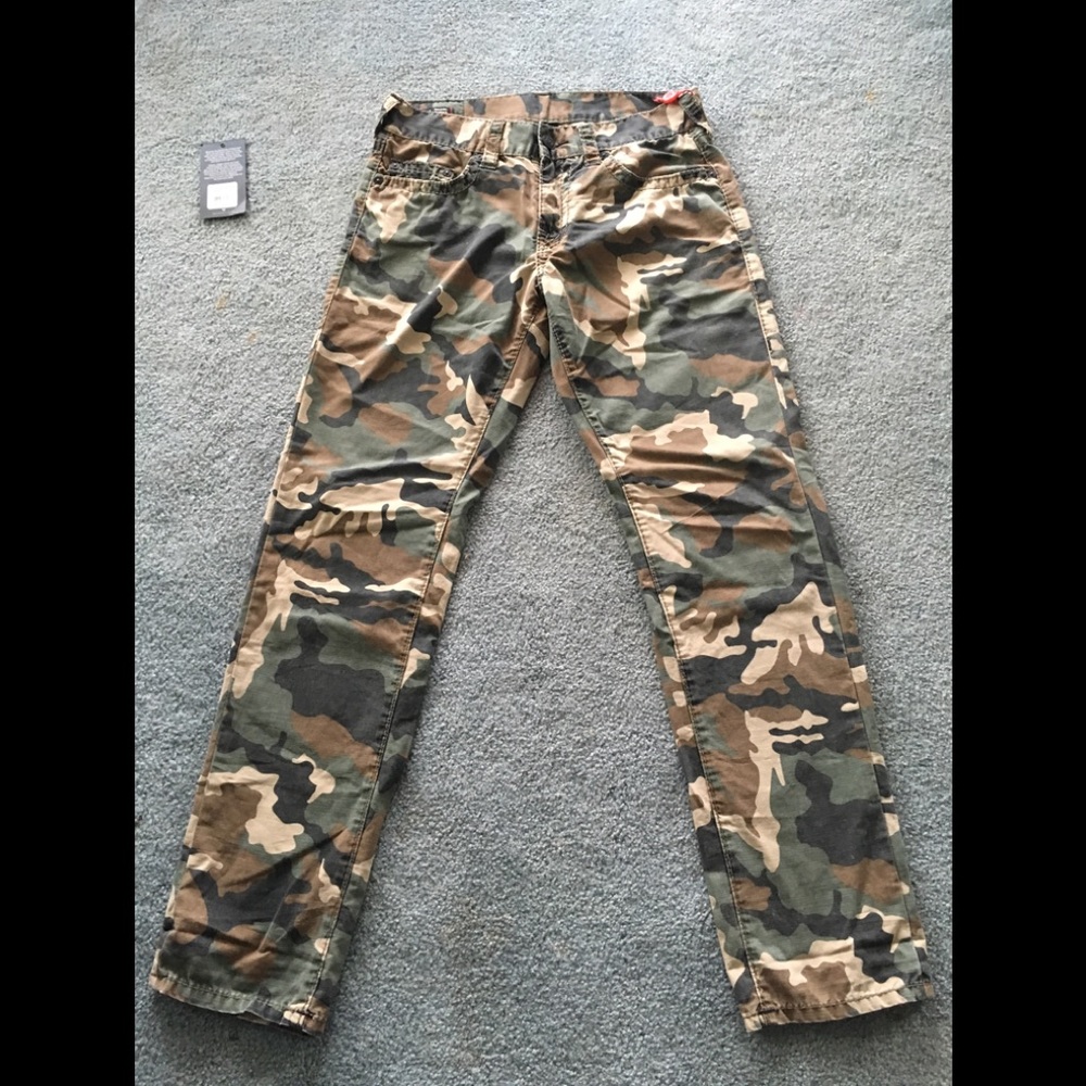 True Religion Straight Camo Jeans
